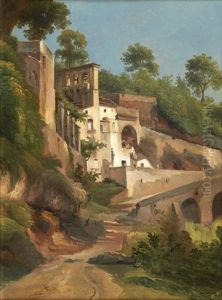 Village Italien by Andre Giroux