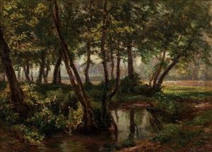 Sous-bois A L'etang by Andre Giroux