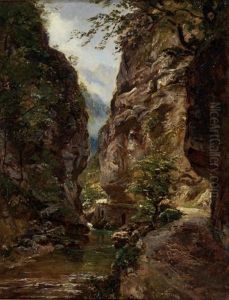 Paysage Aux Gorges by Andre Giroux