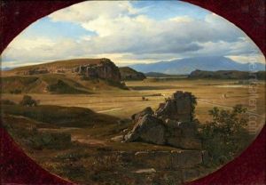 Paysage Italien Aux Ruines, Torre Di Quinto by Andre Giroux