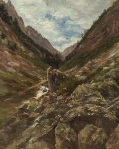Paysage De Montagne En Ete by Andre Giroux