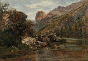 Paysage De Montagne by Andre Giroux