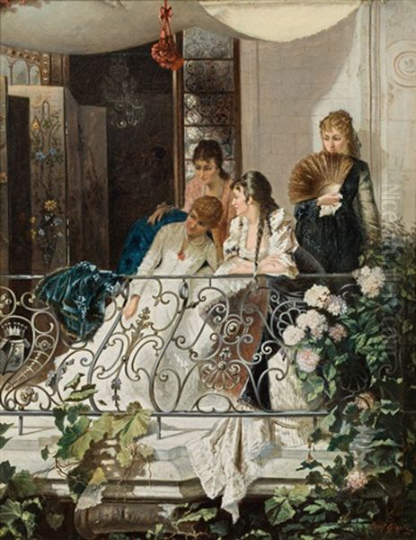 Young Women On A Balcony - view 1