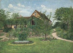 Tradgard I Sommargronska by Ida Gisiko-Spaerck