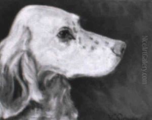Hoved Af En Engelsk Setter by William Gislander