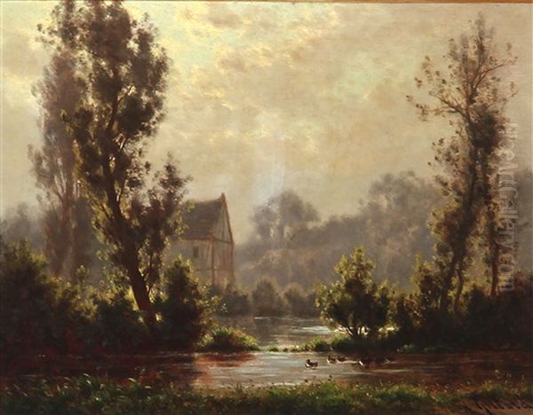 Forest Edge At A Lake - view 1