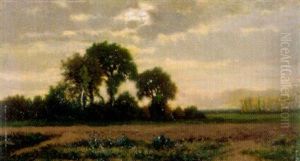 Landschaft Bei Gewitterstimmung by Alexandre-Charles-Joseph Gittard