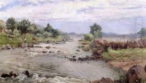 Paisaje Cordobes Con Arroyo