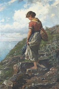 Paesaggio Marino Con Fanciulla Paesaggio Marino Con Fanciulla