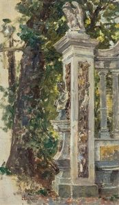 Bozzetto Per L'opera Figure Nel Parco by Bartolomeo Giuliano