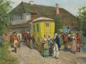 The Stagecoach Stop by Emmanuel Bachrach-Baree