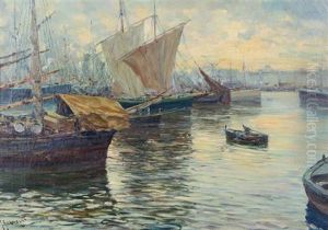 Harbor Scene Harbor Scene