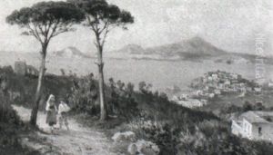 Paesaggio Napoletano by Guglielmo Giusti