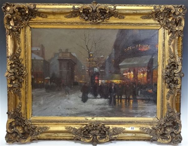Les Boulevards Parisiens En Hiver - view 1