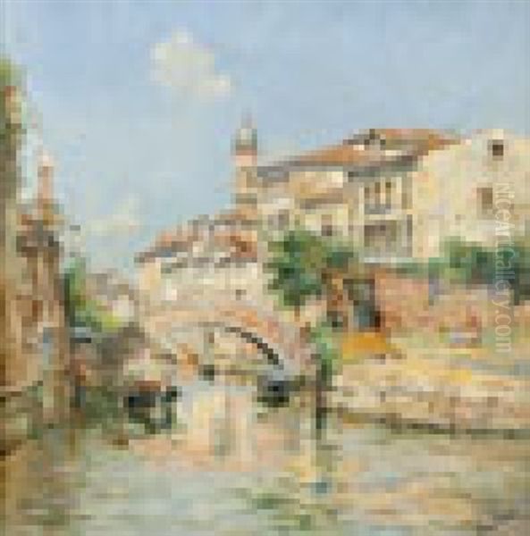 Canal Dans Une Ville Italienne - view 1