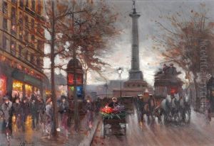 Paris - Place De La Bastille by Fausto Giusto