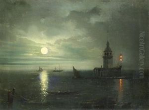 Vue Du Bosphore La Nuit