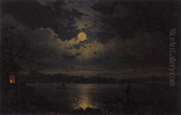 The Bosphorus By Moonlight - view 1