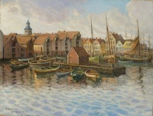 From Stavanger Harbour (study) by Per Gjemre