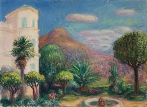 Garden At Les Pivoines by William Glackens