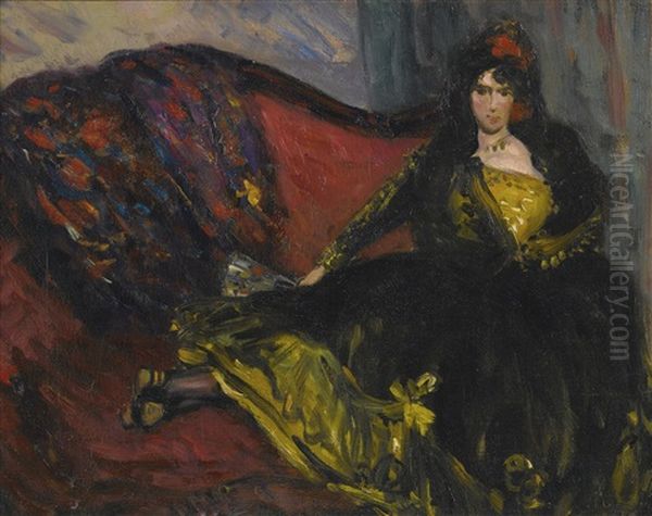 Spanish Lady On Sofa - view 1