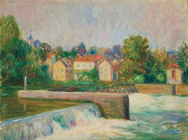The Dam At Samois - view 1