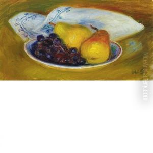 Pears And Concord Grapes