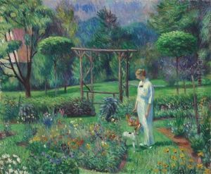 Mrs. Barnes And Grover by William Glackens