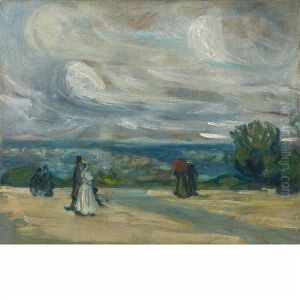 The Terrace, Paris by William Glackens