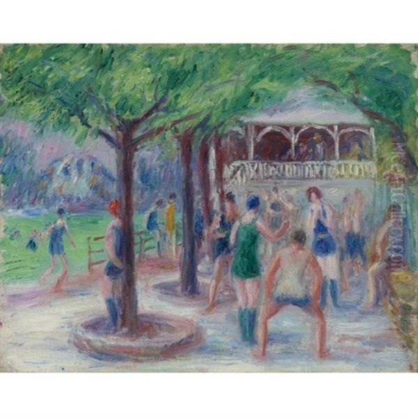 Bathers At Play (study #2) - view 1
