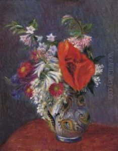 Bouquet With Oriental Poppy by William Glackens