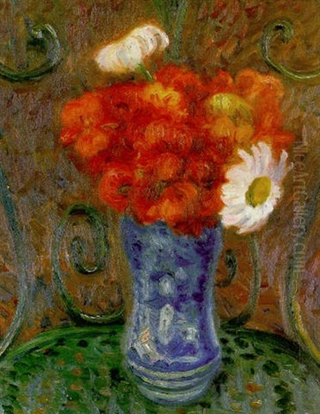 Flowers On A Garden Chair - view 1