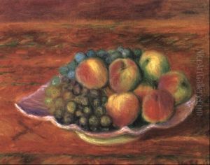 Green Grapes And Peaches by William Glackens