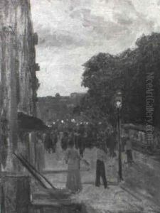 Evening Stroll, Central Park by William Glackens