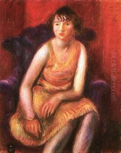 Girl In Yellow Dress by William Glackens