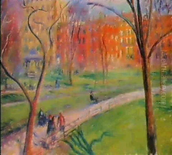 Early Spring, Washington Square - view 1