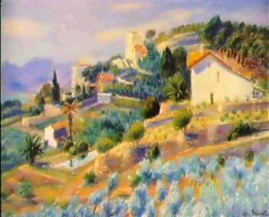 A Riviera Hillside by William Glackens