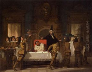 Scene Fra En Af Francois Rabelais' Fem Boger by Auguste Glaize