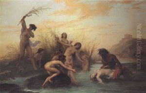 A River God Rescuing A Naiad