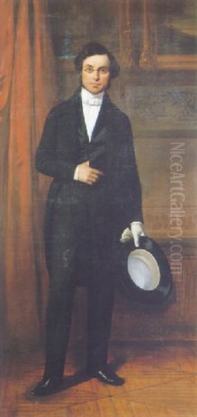 Portrait D'homme  A La Redingote Noire - view 1