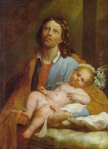 Der Heilige Josef Mit Dem Jesusknaben Der Heilige Josef Mit Dem Jesusknaben