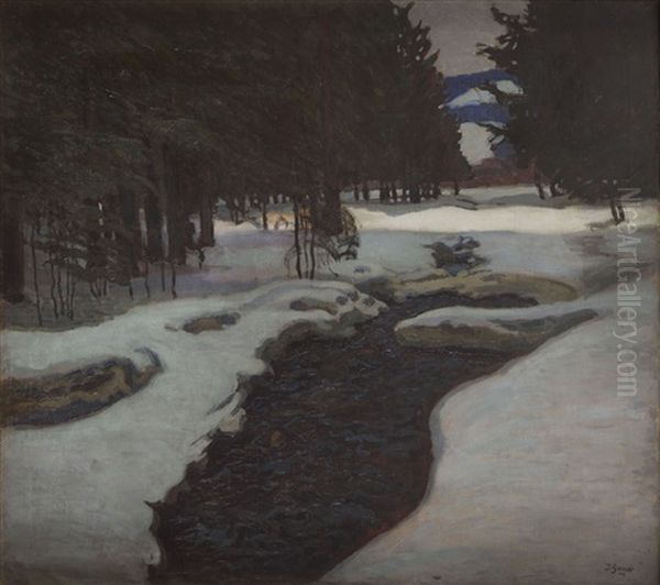 Stream In A Winter - view 1