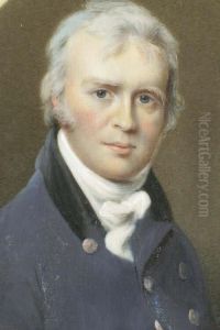 Century Portrait Miniature On Ivory Depicting Awell Dressed Young Gentleman