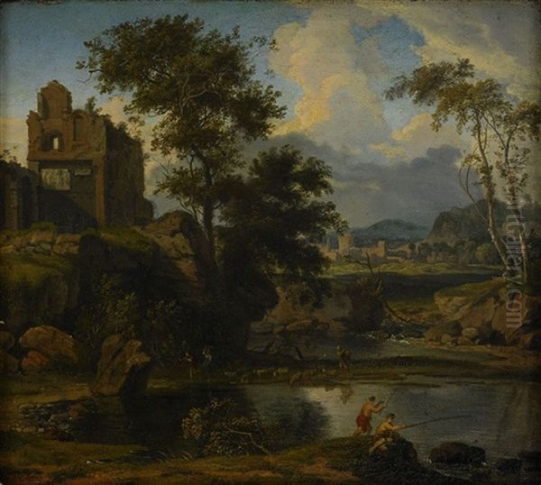 Landskap Med Slottsruin - view 1