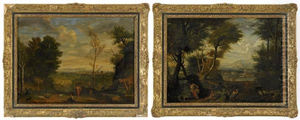 Landskap Med Figurer (2 Works) - view 1