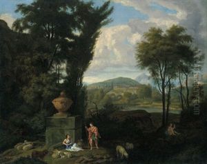 Landschaft Mit Mythologischen Figuren
