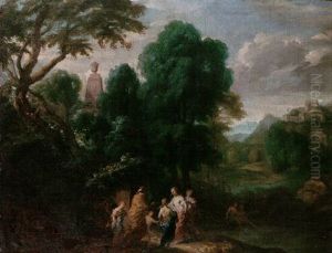 A Classical Landscape With Figures by Johannes (Jan) Glauber