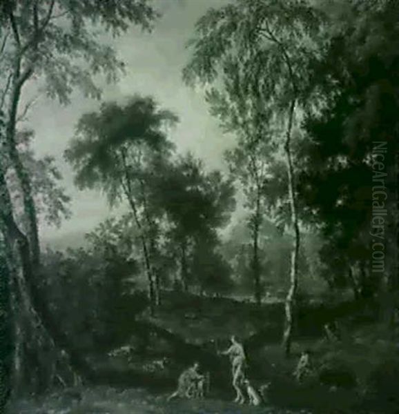 Diana And Nymphs Hunting In An Arcadian Forest - view 1