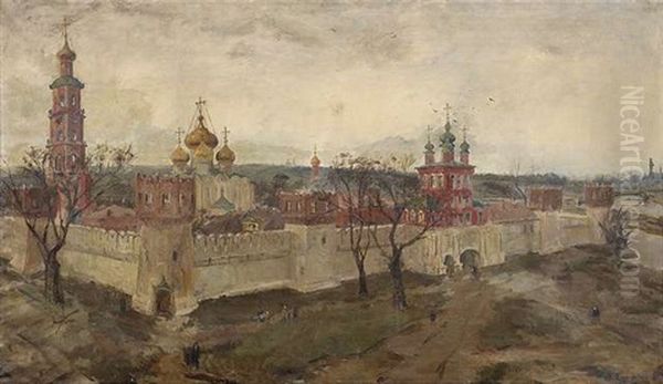 Ansicht Des Novodevichij Monastir In Moskau - view 1