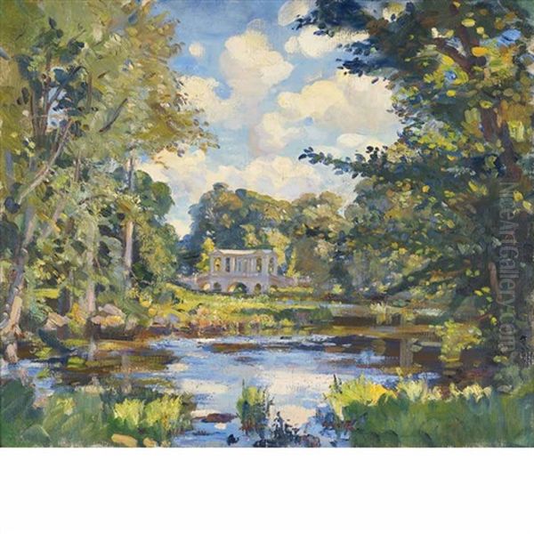 Palladian Bridge, Wilton Park, Wiltshire, England - view 1